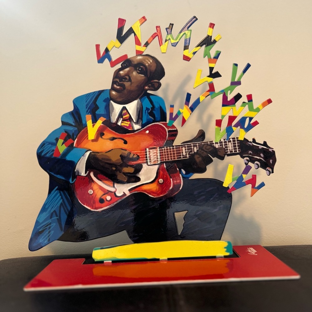 Gerstein Design Vibrant Jazz Musician Sculpture